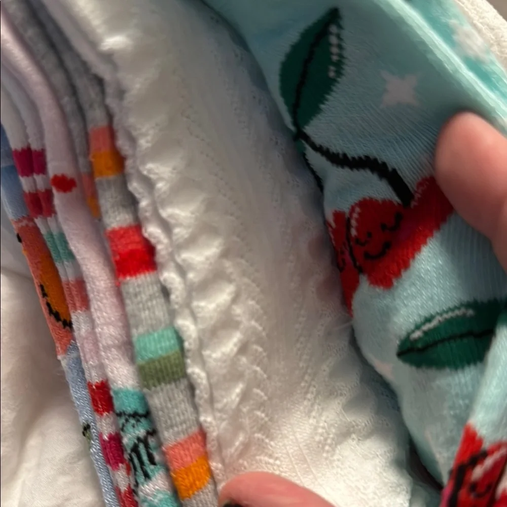 6 pairs Various colors of FRUIT Pattern Low Cut Socks -so cute!